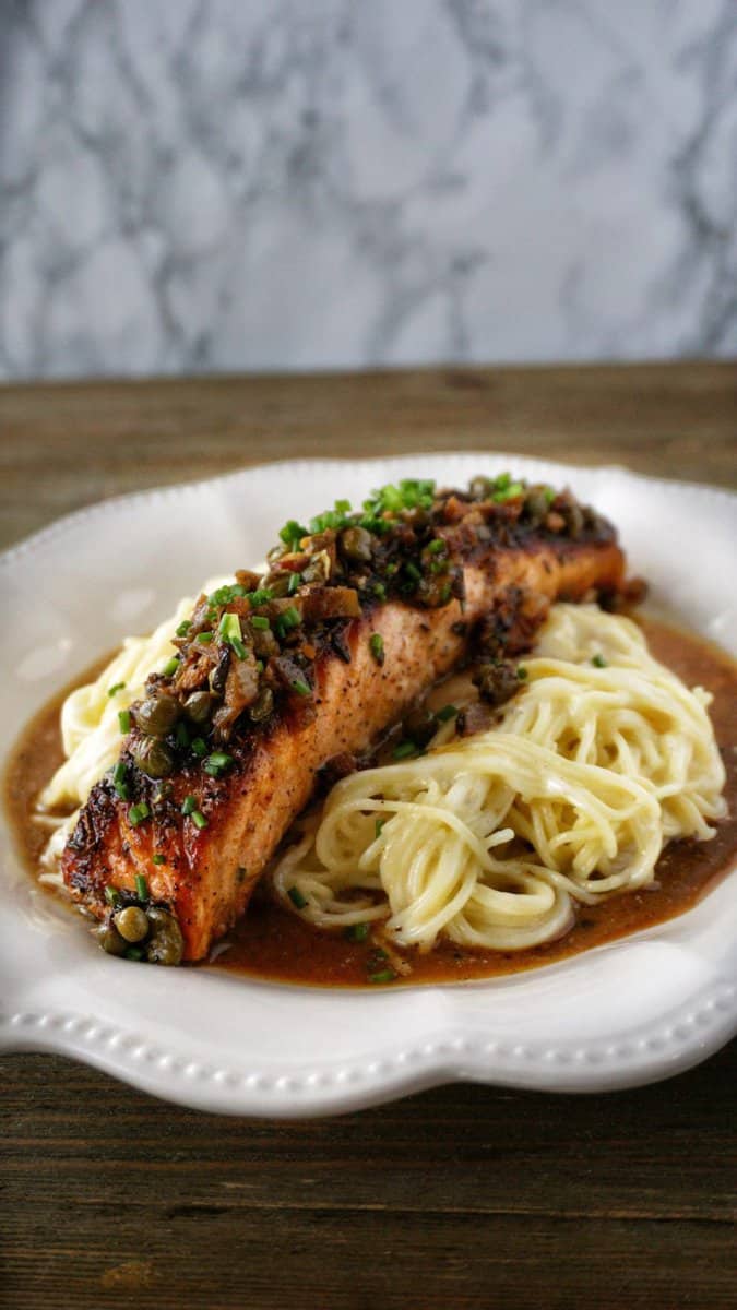 Blackened Salmon Pasta Temple