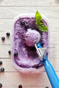 Blueberry Basil Ice Cream