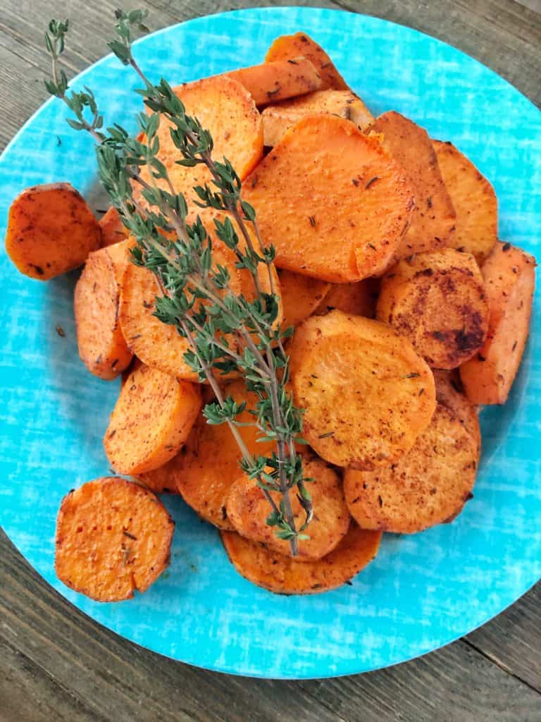 Thyme Roasted Sweet Potatoes