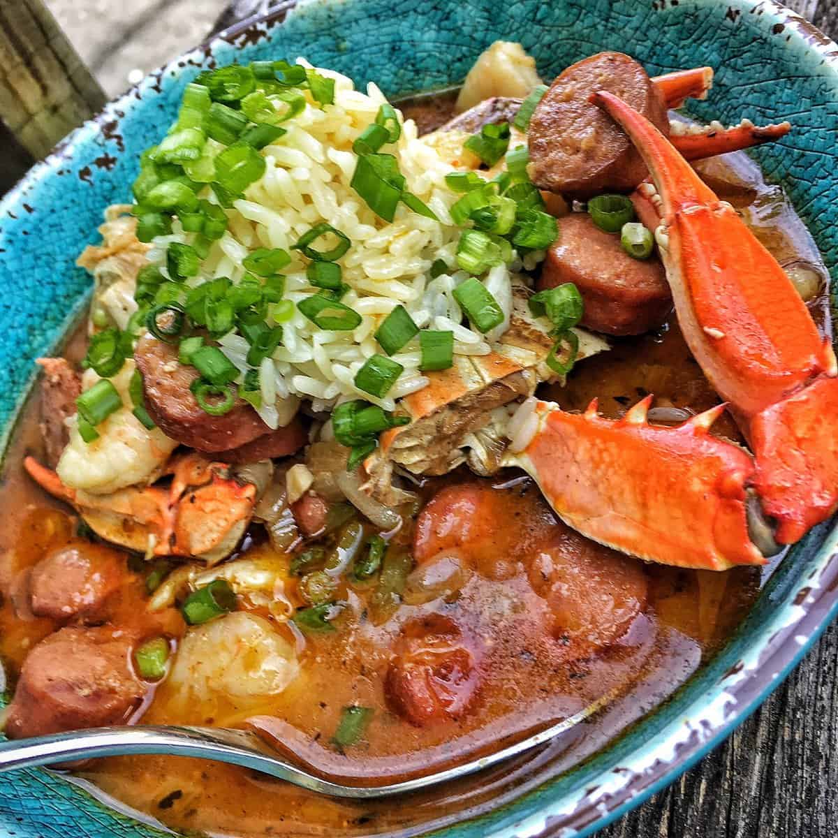 New Orleans Seafood File Gumbo in a bowl