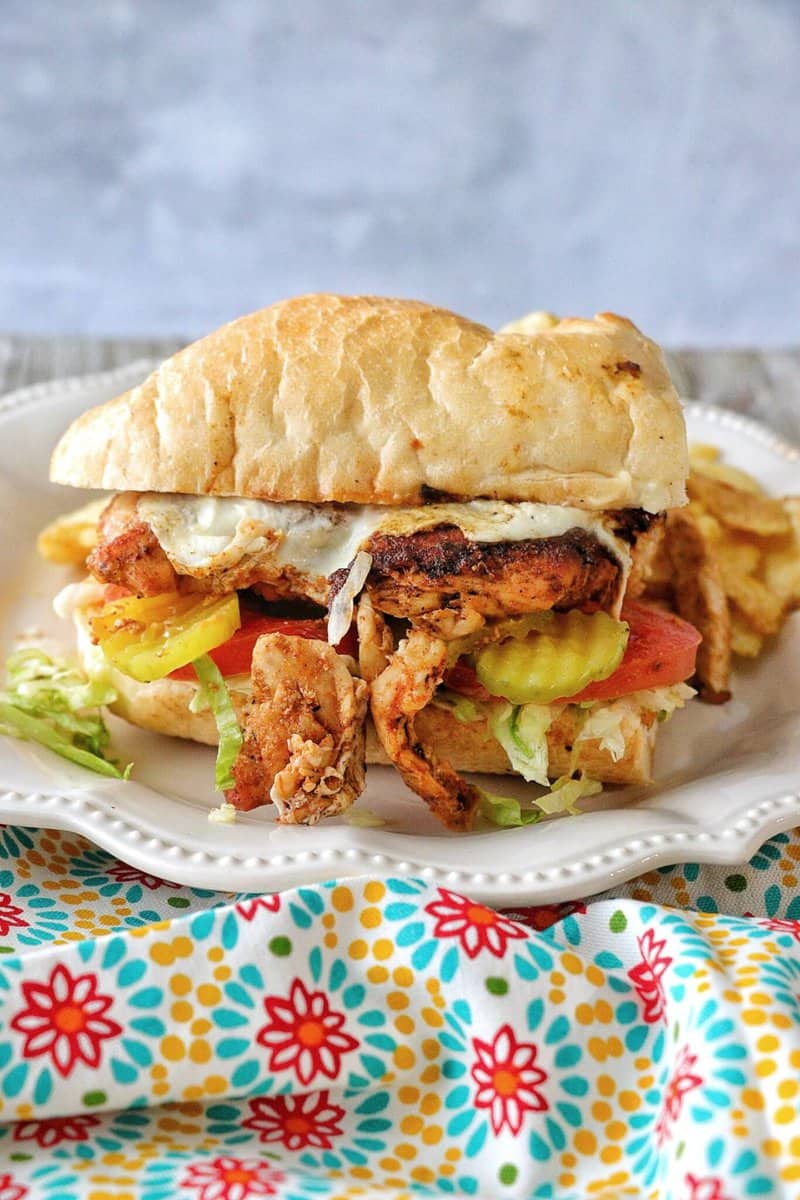 New Orleans Blackened Chicken Po'boys Temple