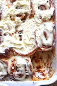 Cinnamon Rolls with mascarpone icing