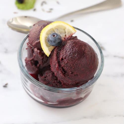 Blueberry Lemon Lavendar Sorbet