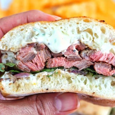 Steak Sandwich w: Creamy Horseradish Sauce4