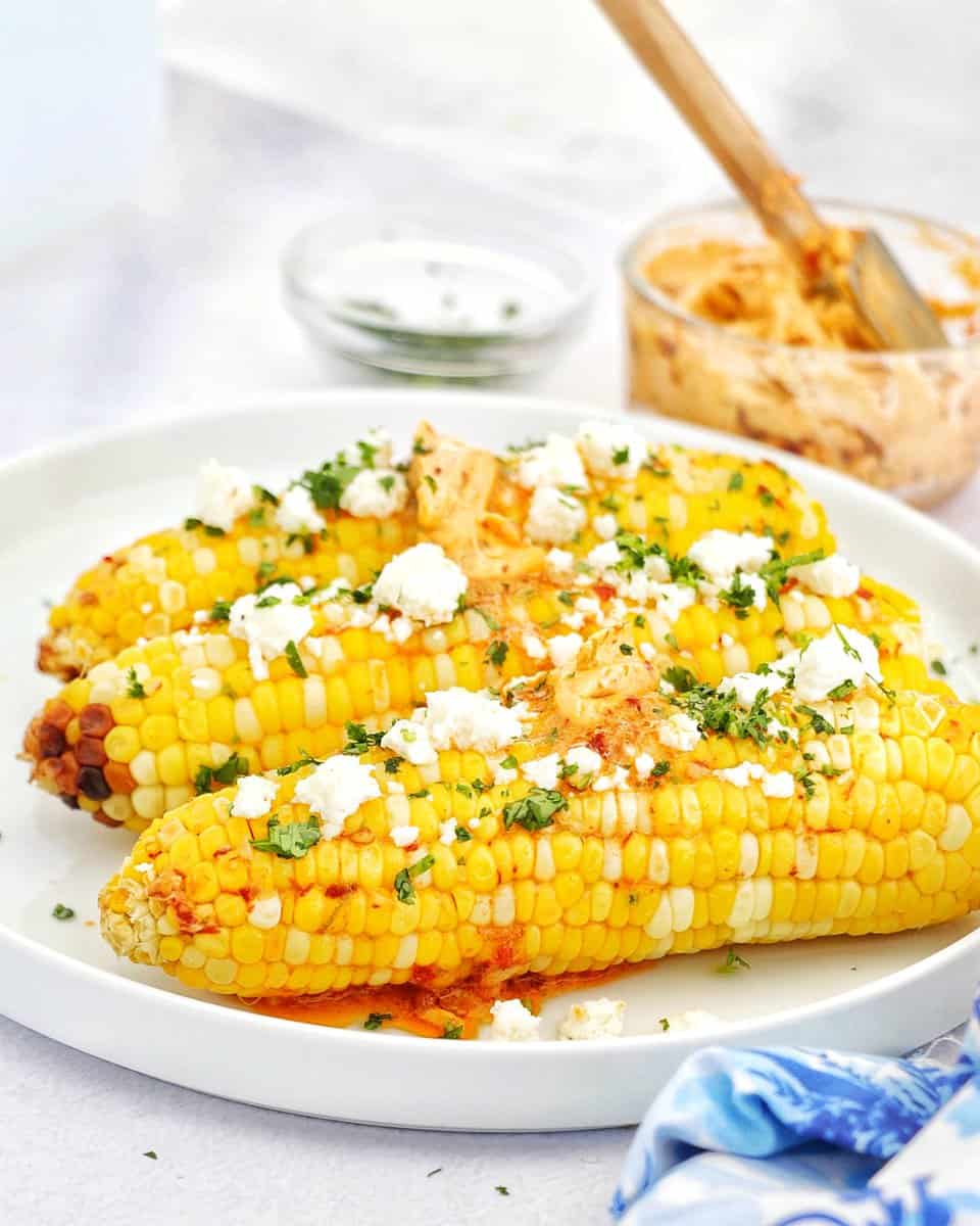 Grilled Corn with Chipotle Lime Butter2