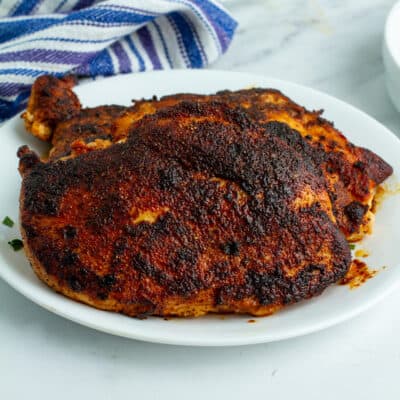 blackened chicken on a plate