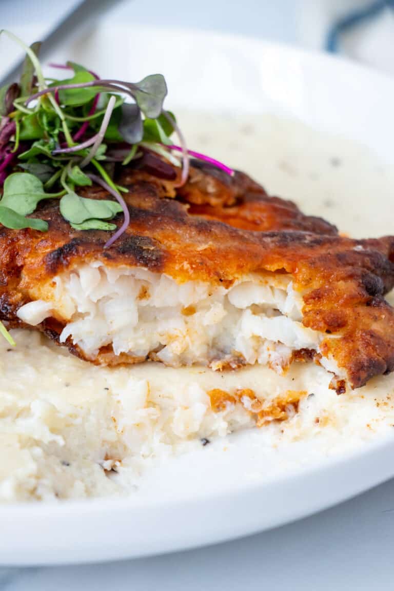 Cajun Fried Fish and Grits Temple