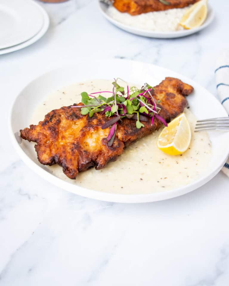 Cajun Fried Fish and Grits Temple