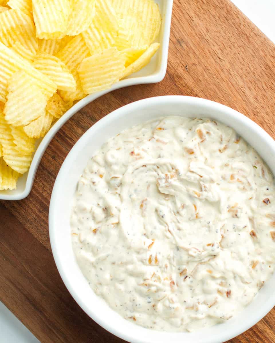 Caramelized French Onion Dip side shot