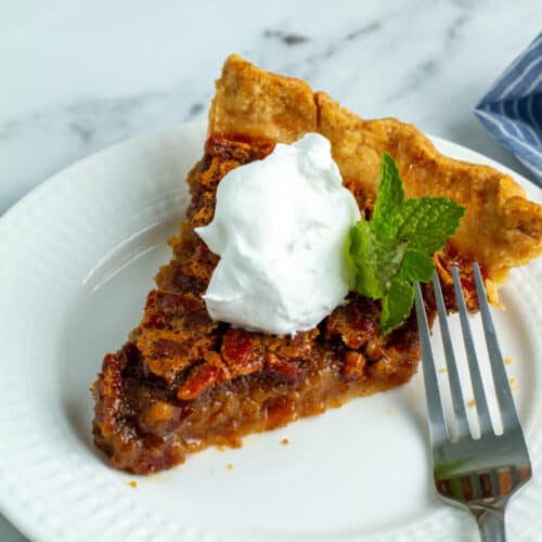 slice of Pecan Pie on a plate