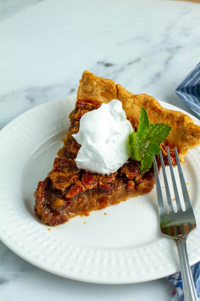 slice of Pecan Pie on a plate