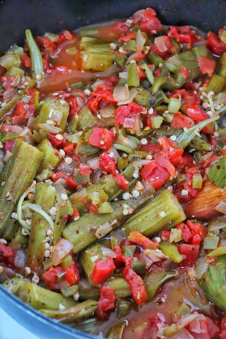 Stewed Okra and Tomatoes Temple
