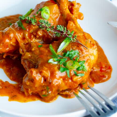Caribbean Smothered Chicken With Coconut, Lime, and Chiles Recipe