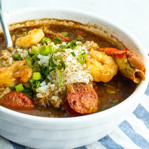 Bowl of New Orleans Seafood Gumbo