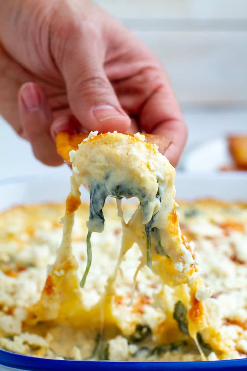 Spinach Artichoke Dip without Cream Cheese
