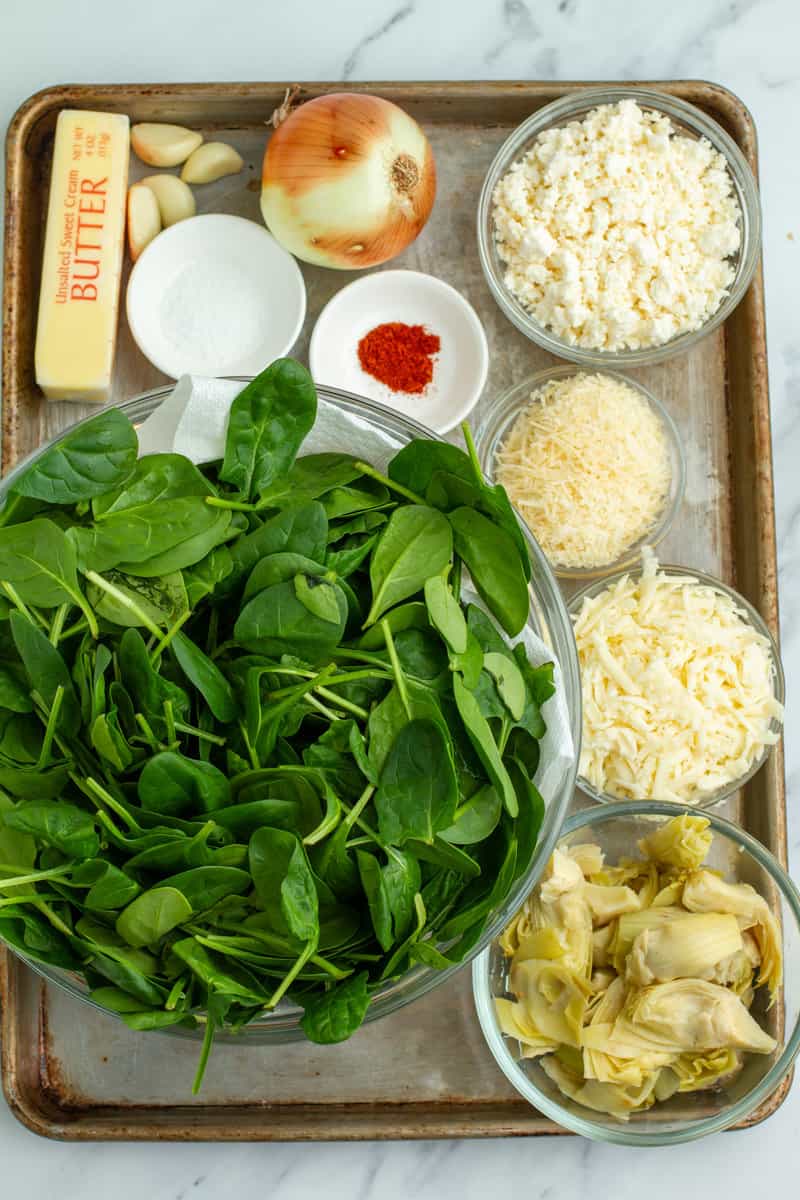 Spinach Artichoke Dip Ingredients 