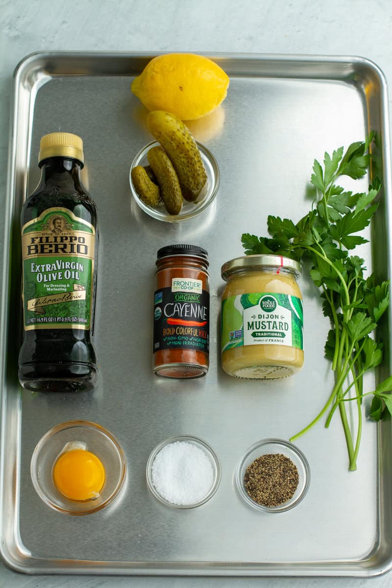 5-Minute Homemade Tartar Sauce Ingredients