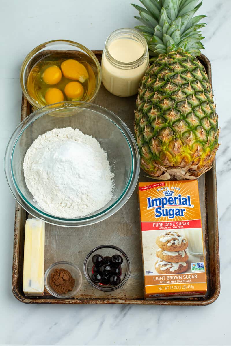 Pineapple Upside Down Cake Ingredients