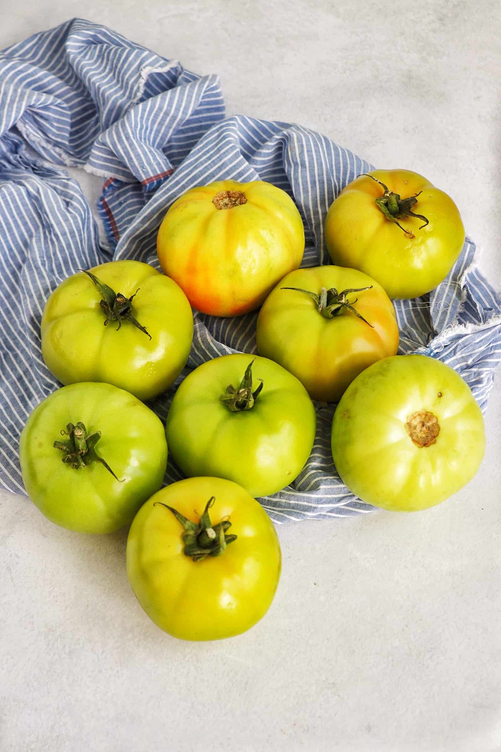 Raw green tomatoes