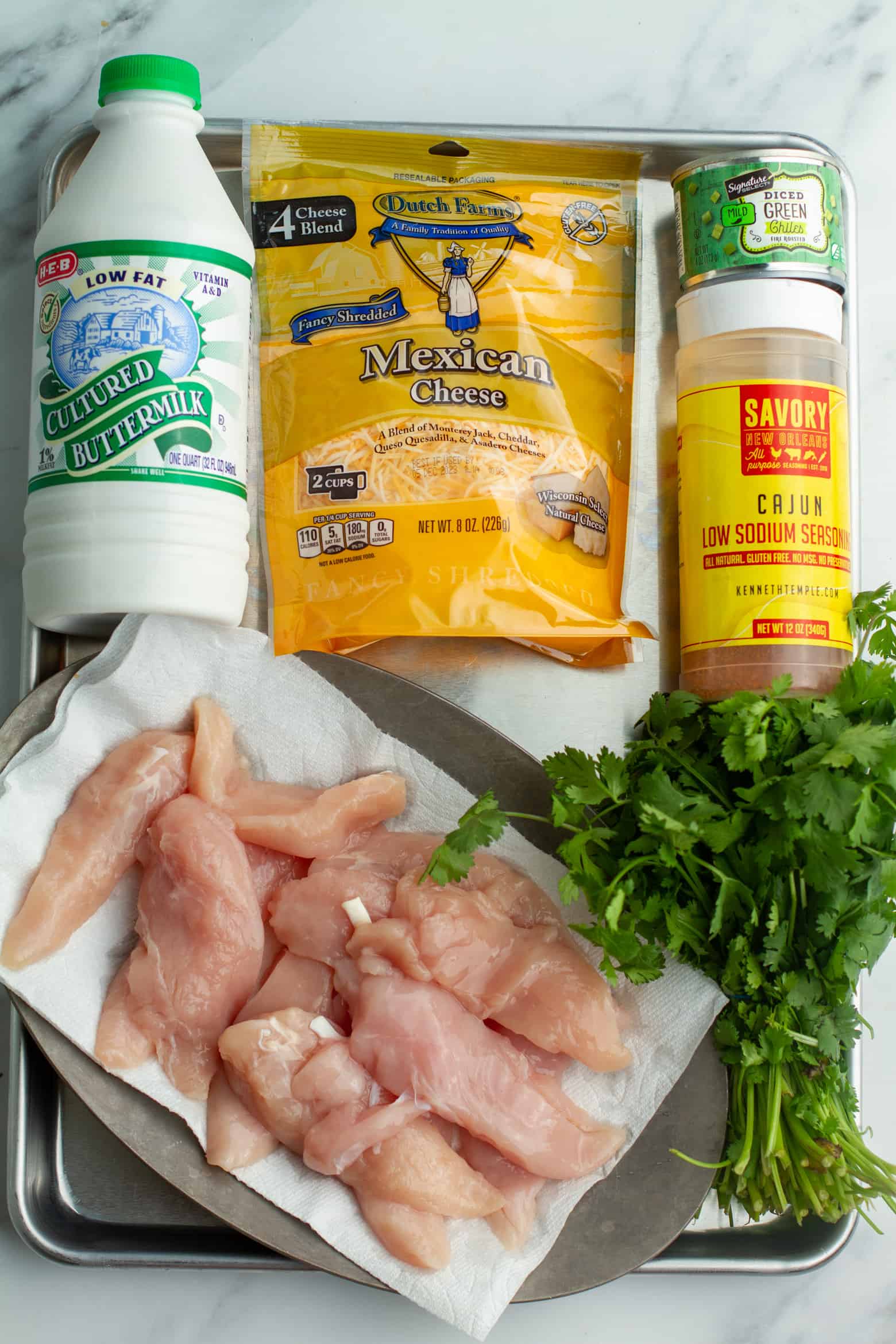 Fried Chicken Taco Ingredients