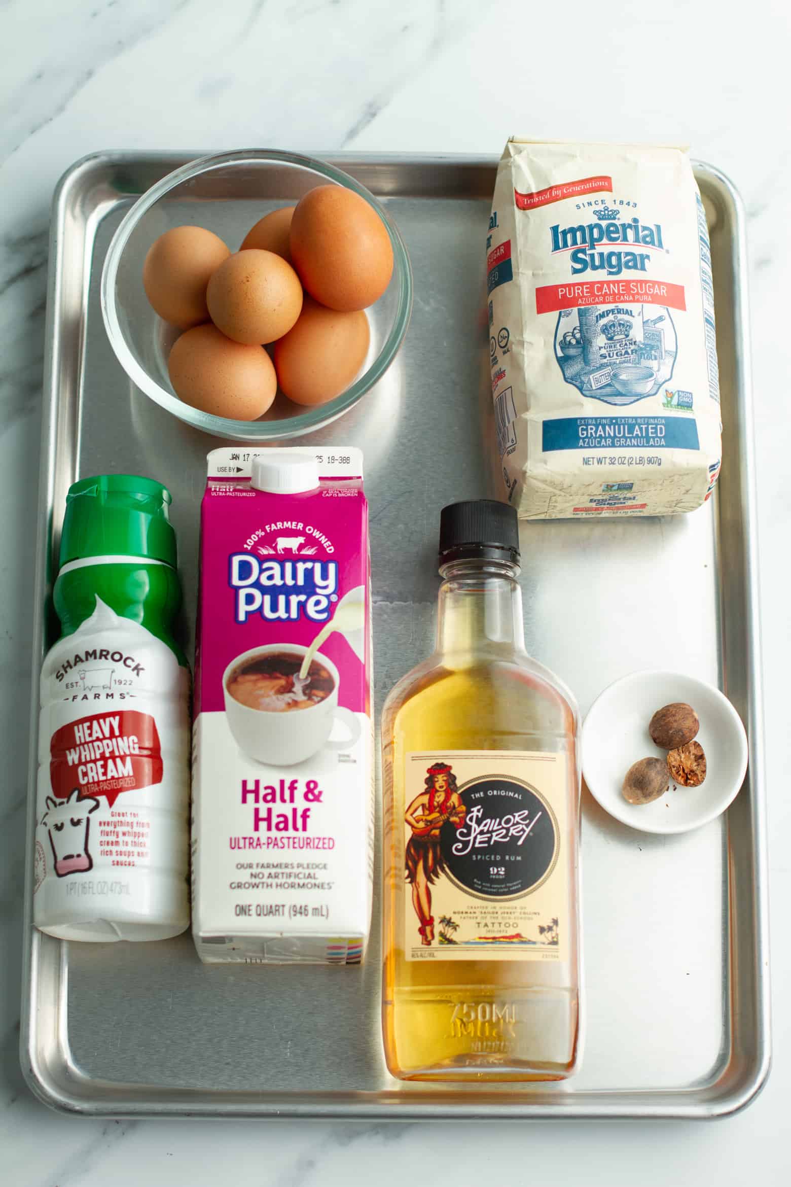 Eggnog Daiquiri ingredients
