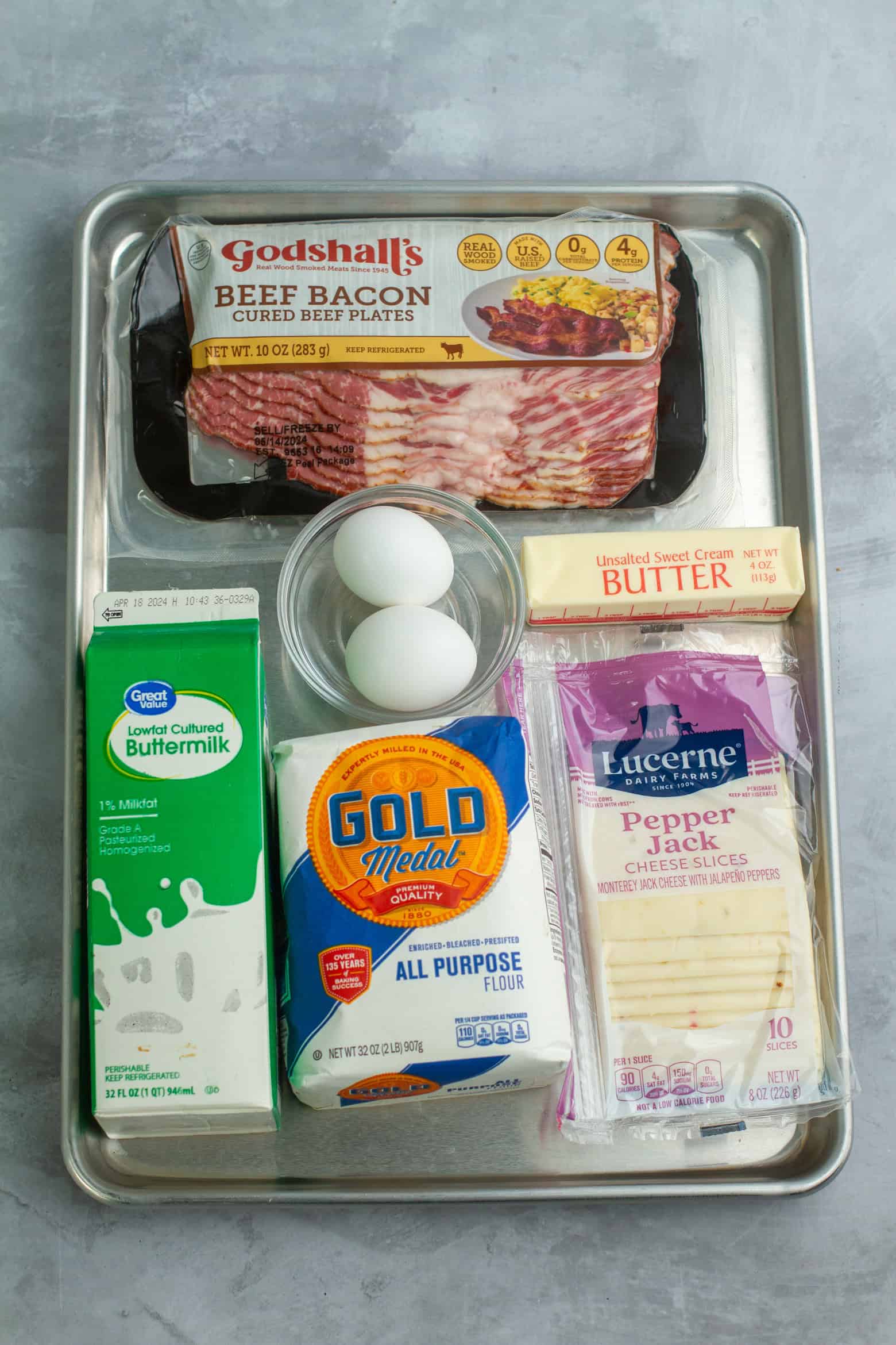 Bacon, Egg & Cheese Biscuits Ingredients