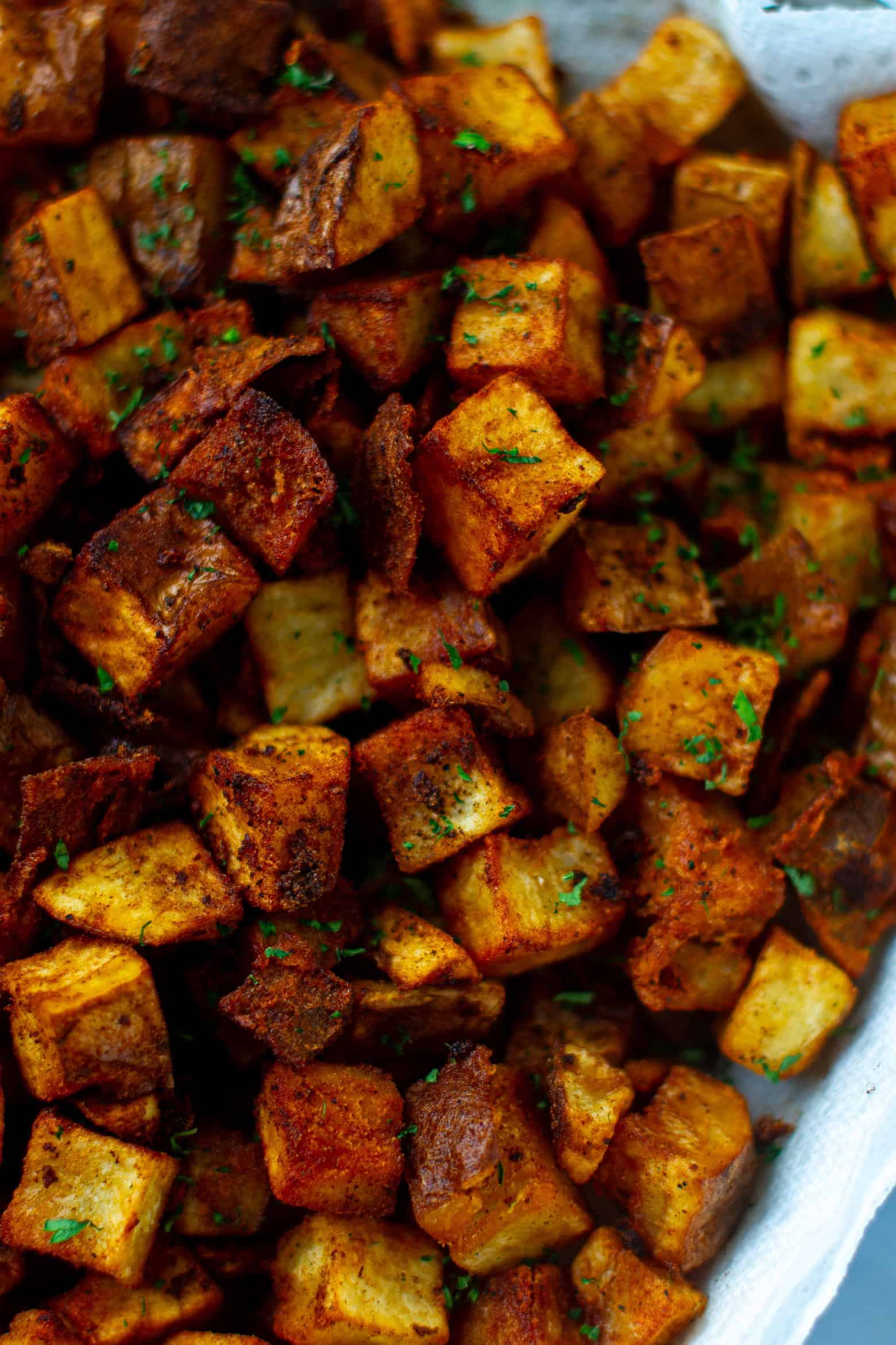 Brabrant Potatoes in a baking pan.