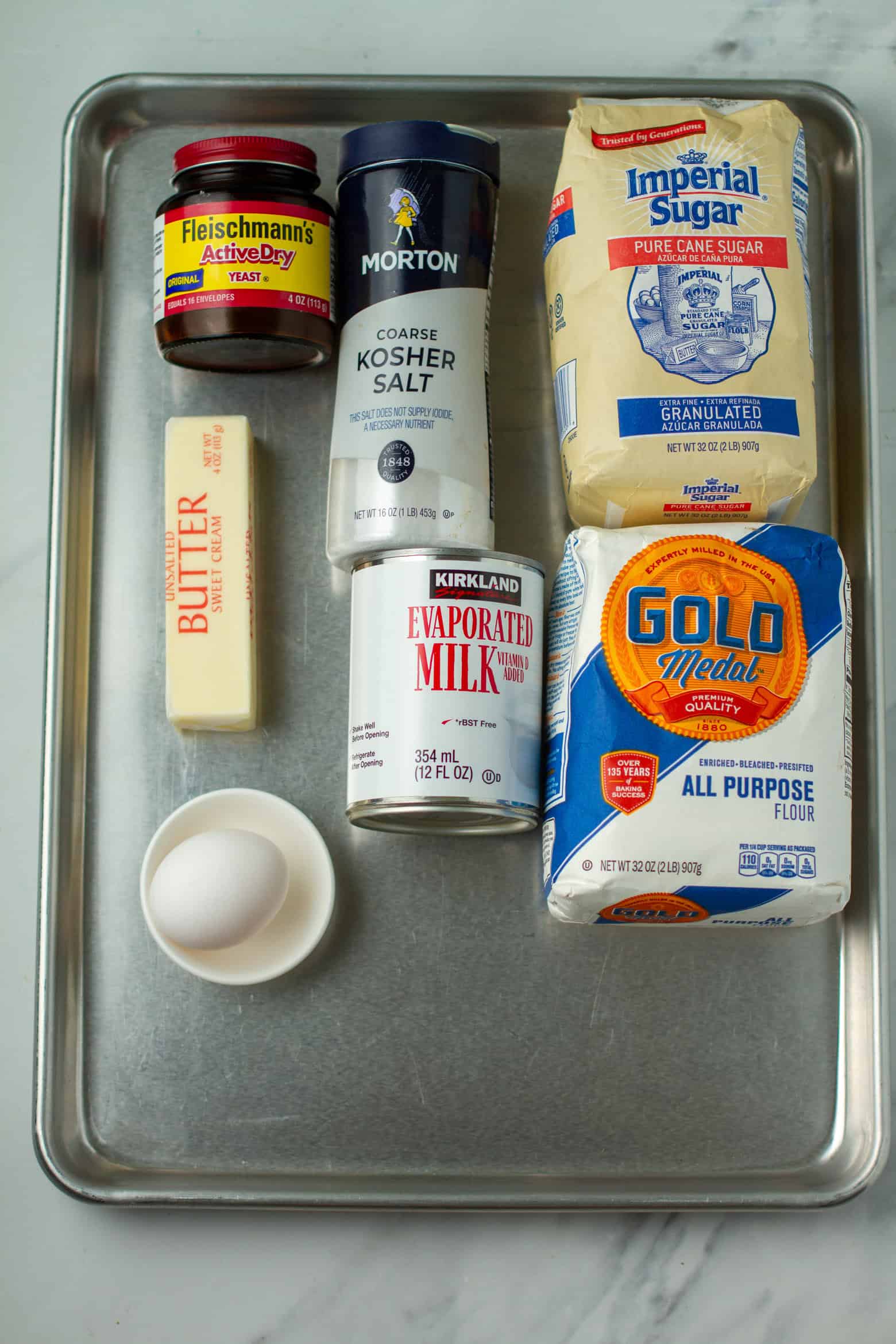 Hawaiian Dinner rolls ingredients.