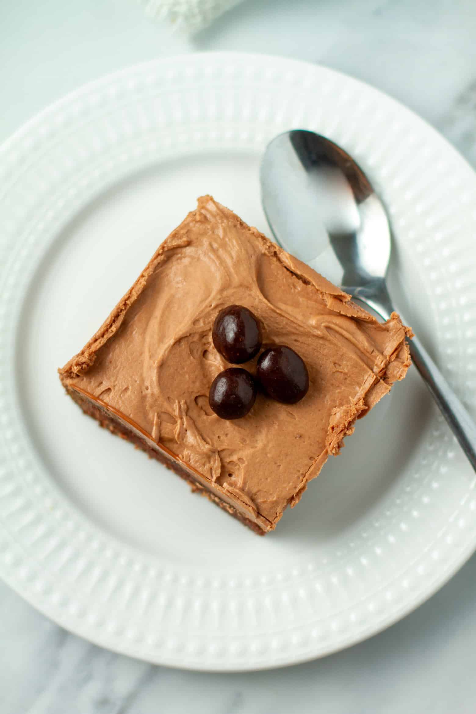 Chocolate Espresso Cake on a plate.