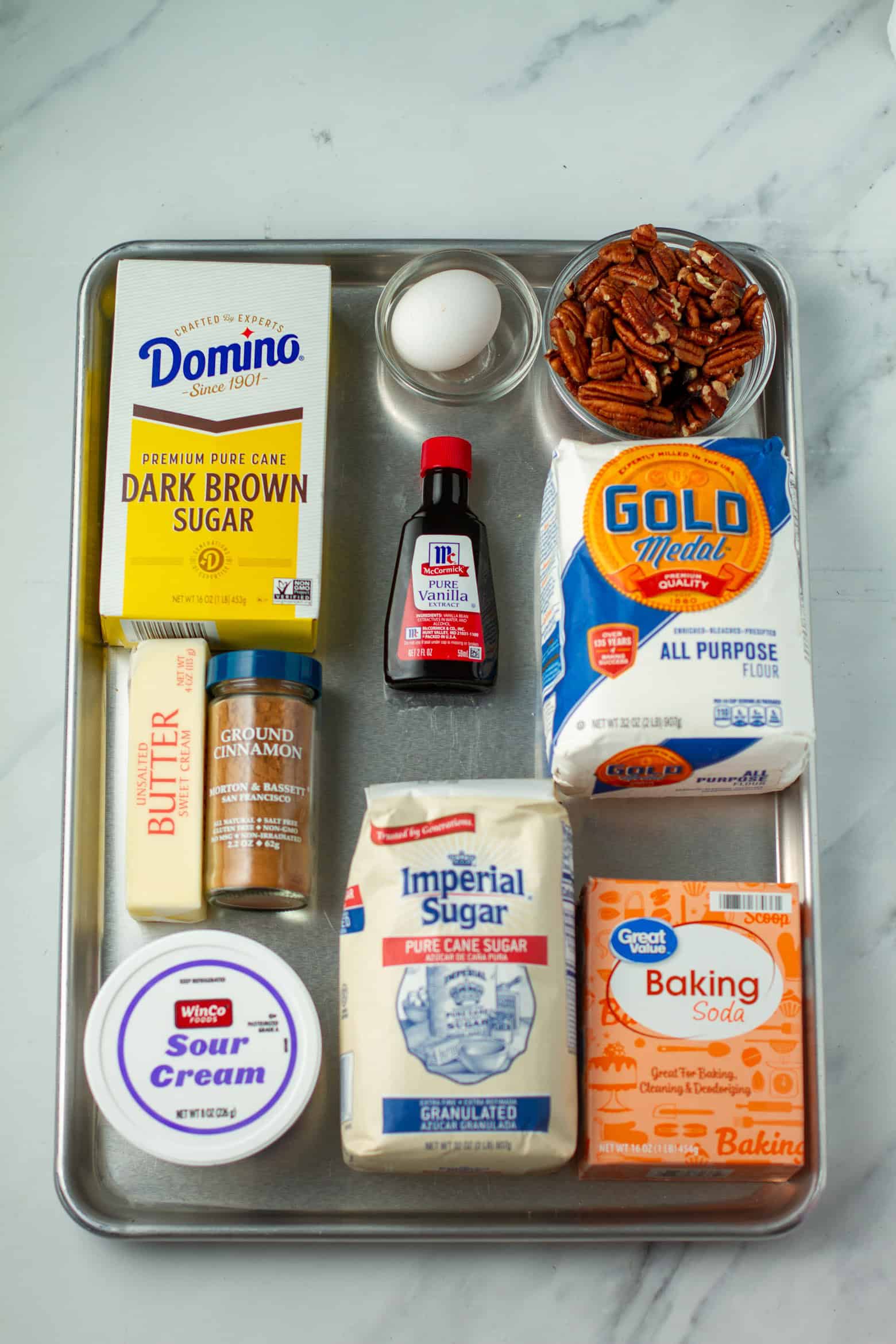 Sock It To Me Cake ingredients.