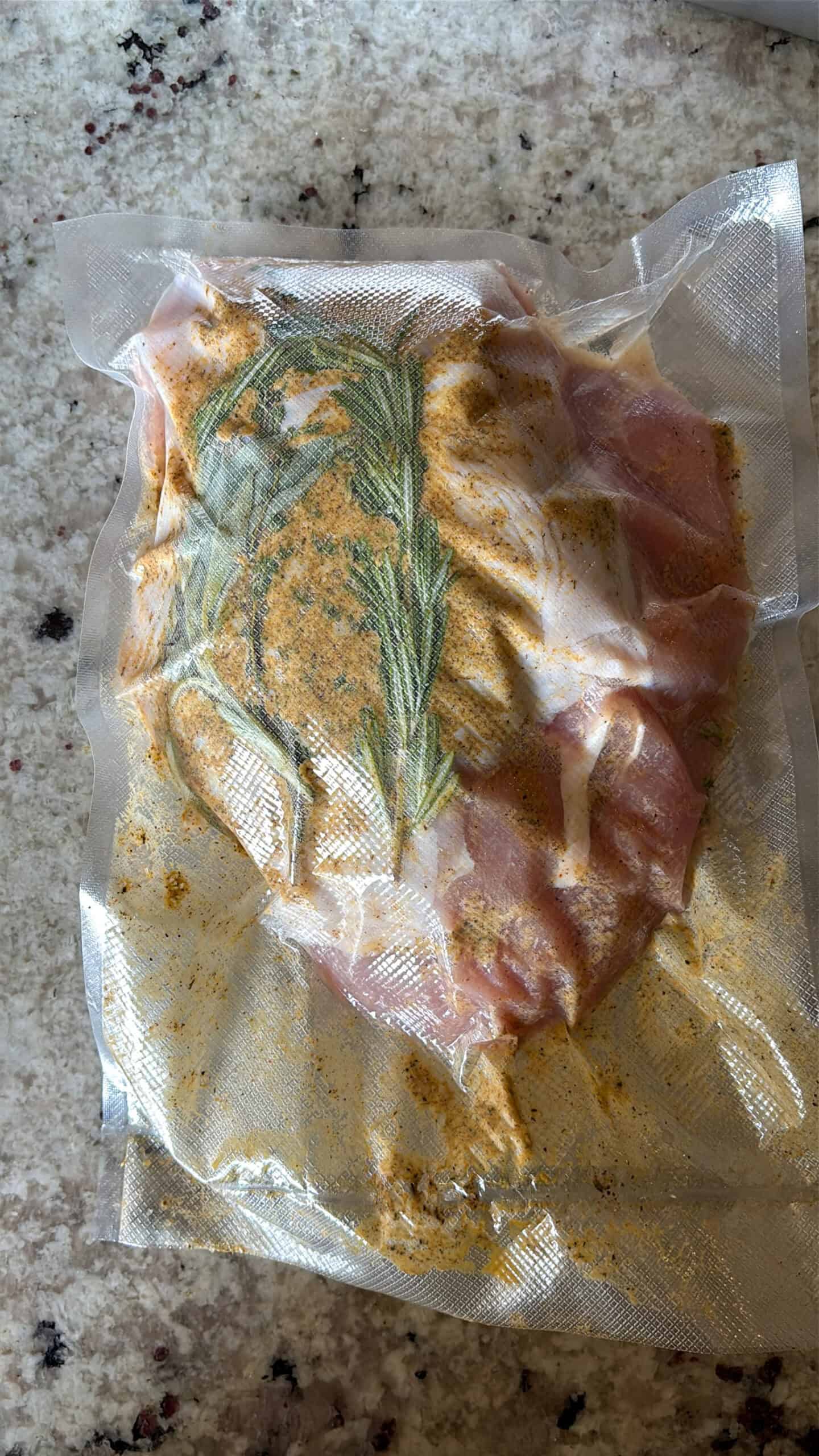 turkey breast vacuum sealed.